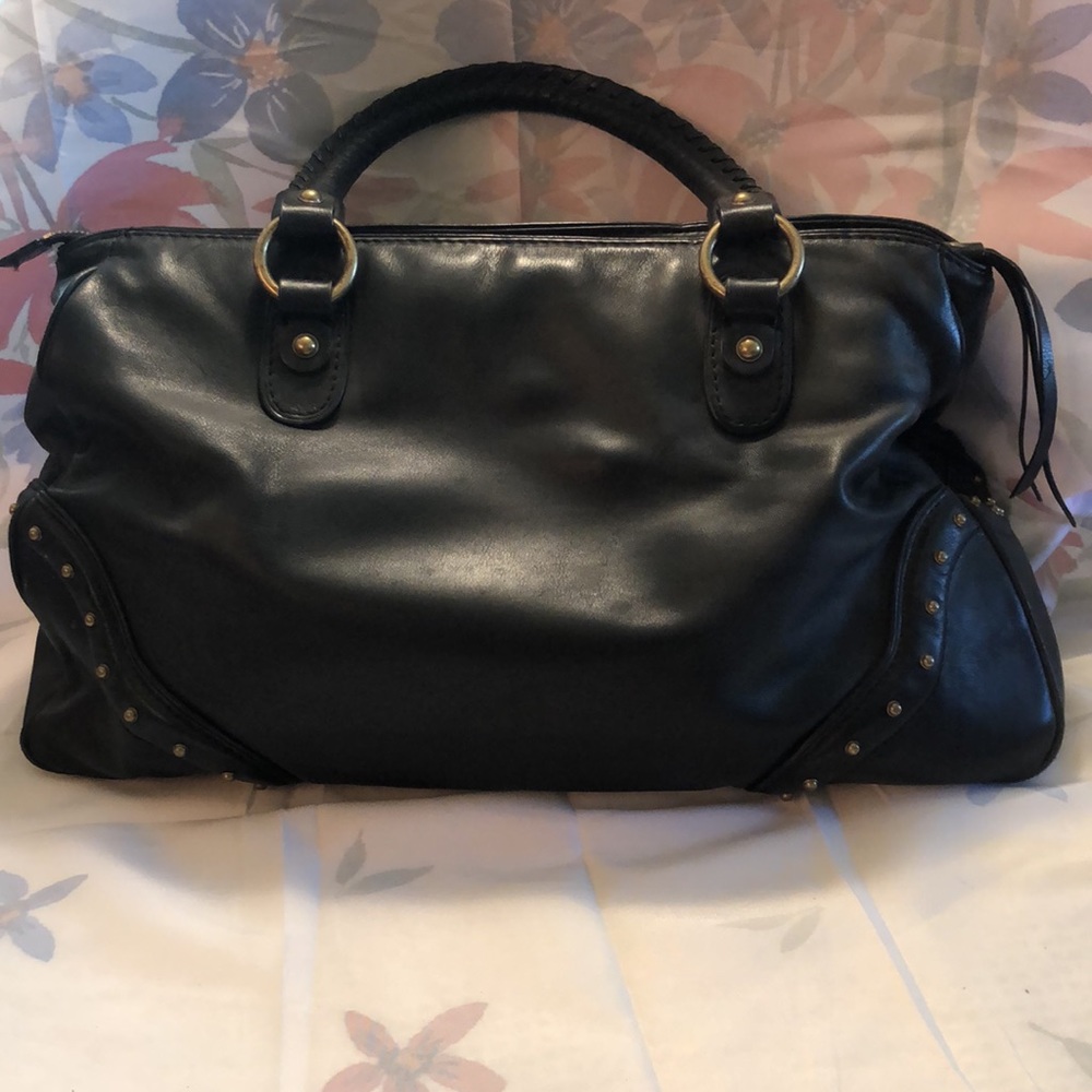 Michael Kors Womens Leather Studded Shoulder Handbag 17”x10”, 9” drop - Picture 4 of 14